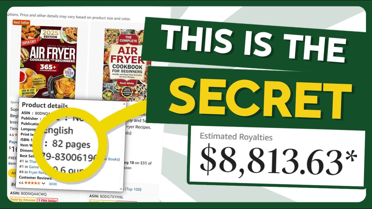 Раскрытие секрета исследований ниши Amazon KDP стоимостью $10 000/м, который скрывают от вас изда...