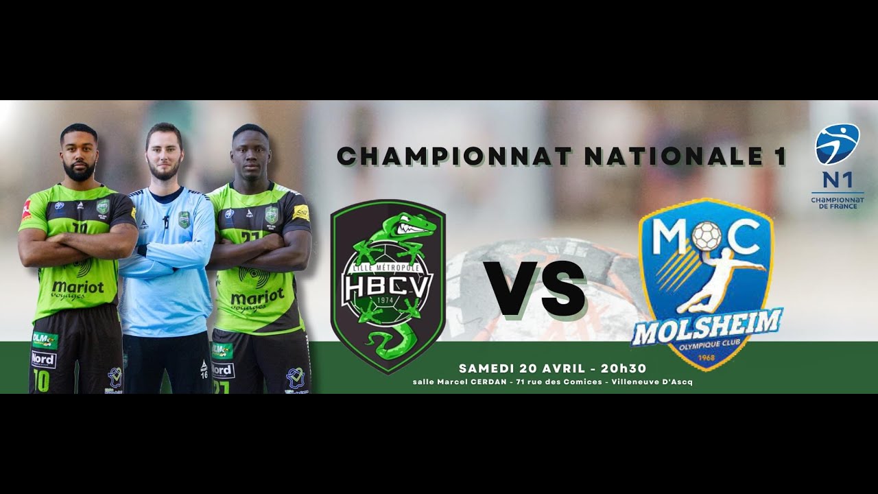 LIVE N1.LM-HBCV / MOLSHEIM 20.04.2024 à 20h30 Salle Marcel Cerdan