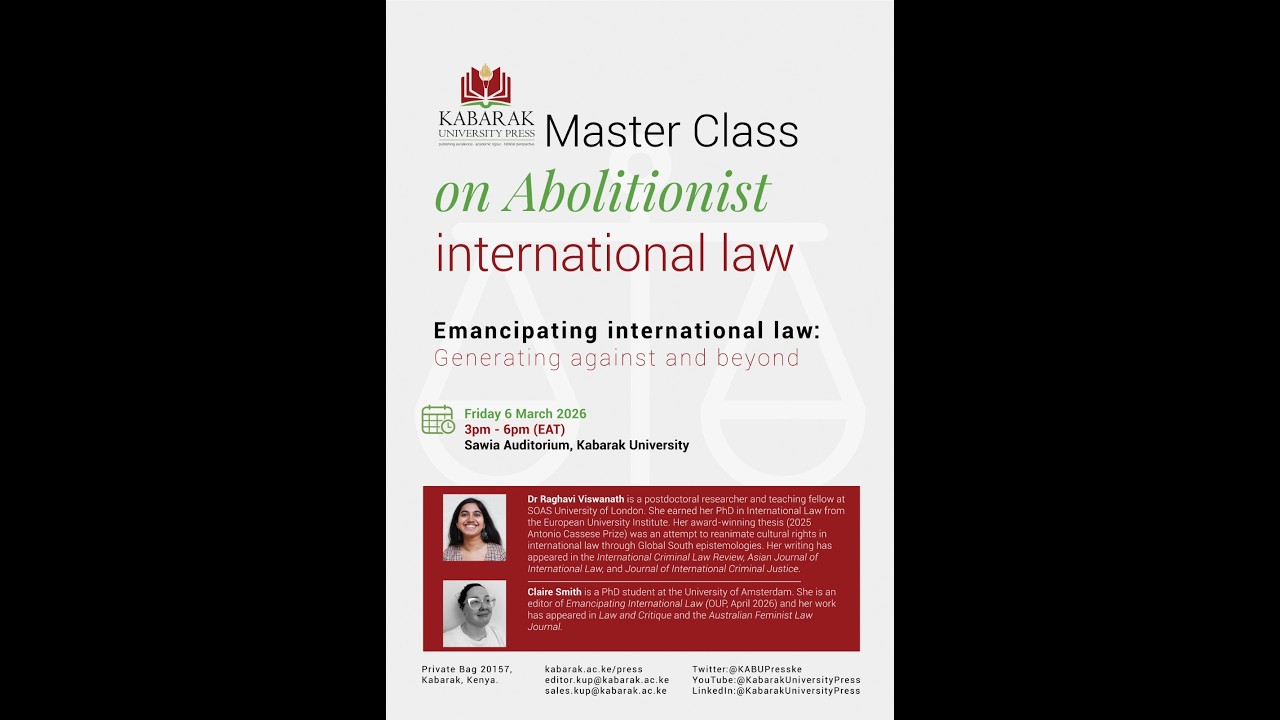 Emancipating international law: Generating against and beyond.