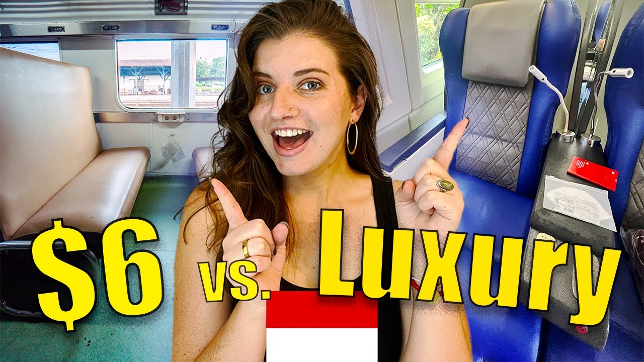$6 Train vs. Luxury Train 🇮🇩 - Indonesia Edition