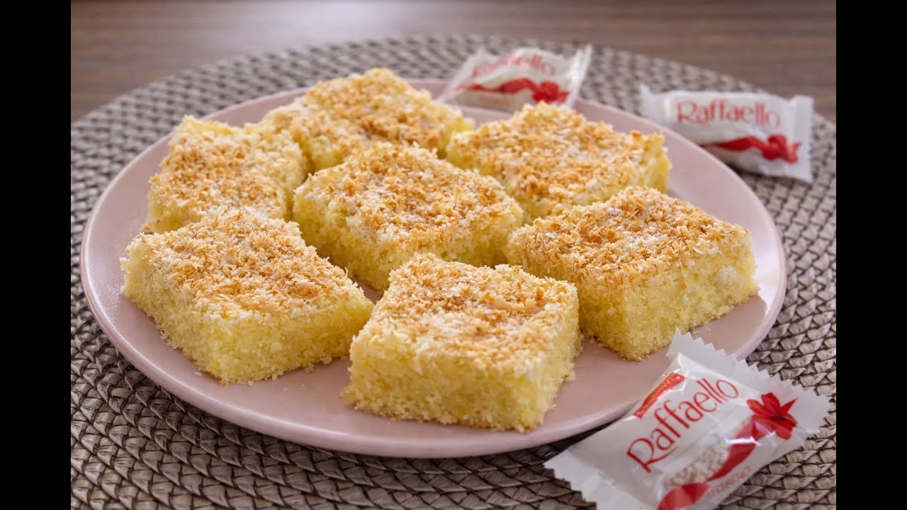 Raffaello řezy - hrníčkový recept, rychlé a chutné