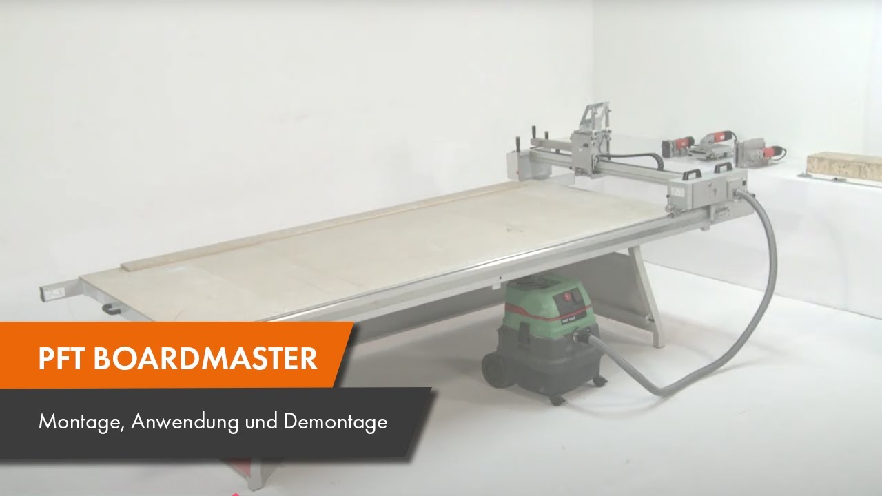 PFT BOARDMASTER - Montage, Anwendung und Demontage