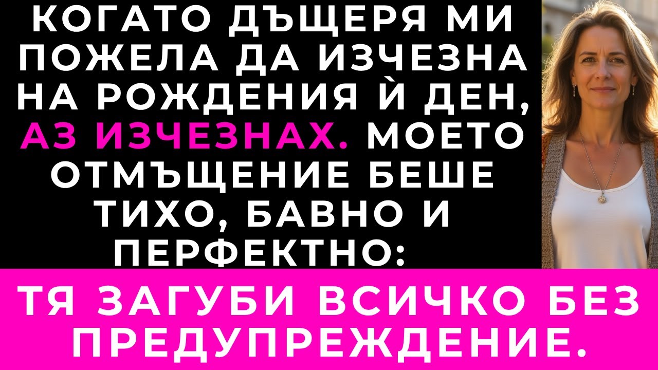 Дъщеря Ми Каза: „Най-Добър Подарък За Рождения Ми Ден Би Било Да Изчезнеш“ — Затова Аз Изчезнах.