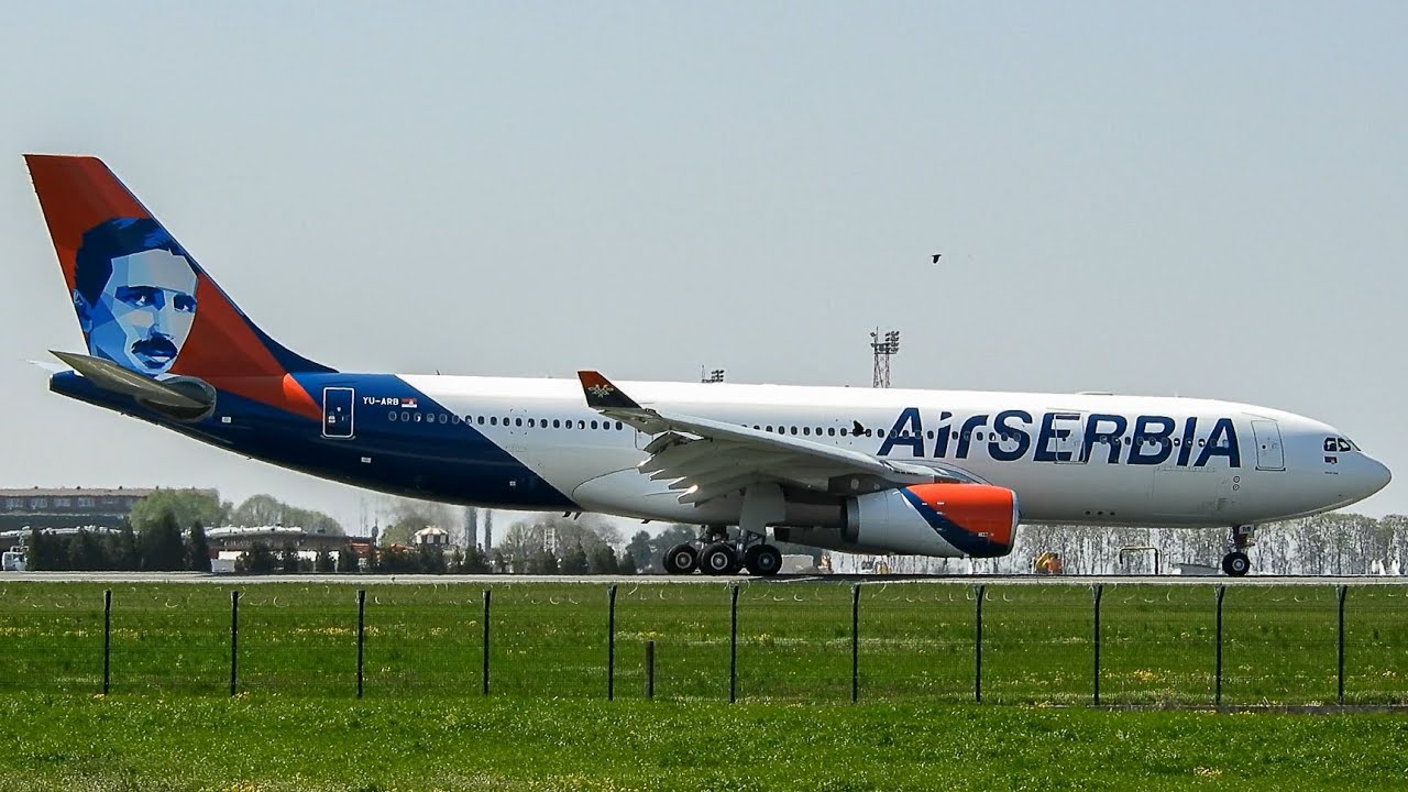 DELIVERY FLIGHT | Air Serbia Airbus A330-243 (YU-ARB) Landing At Belgrade Airport With ATC