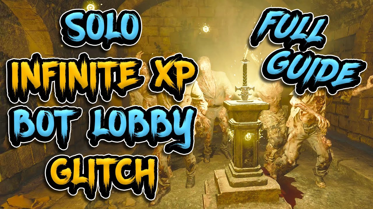 Infinite Xp Farm Glitch Easy Camos SOLO BOT LOBBY Black Ops 6 Zombies Citadel Des Morts