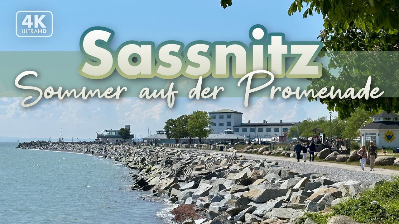 Promenade in Sassnitz - Rügen Urlaub 2024 (4K Walk)