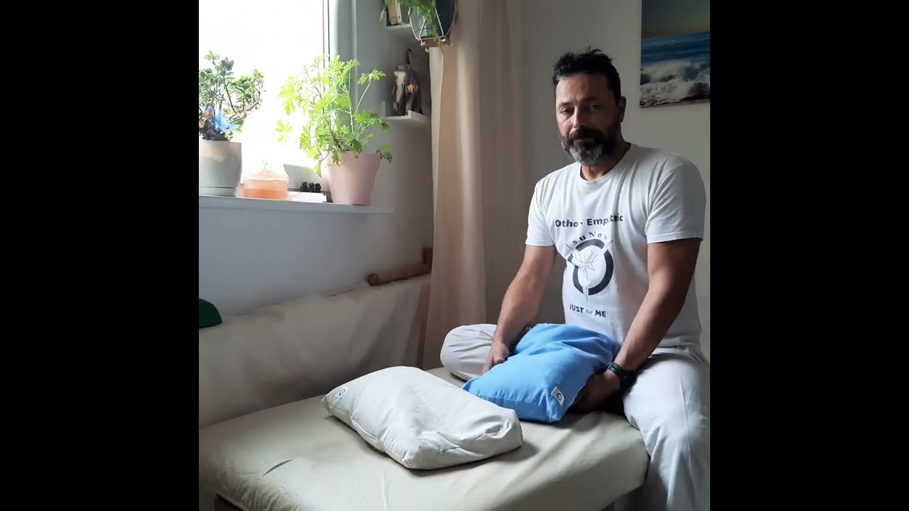 poduszka do snu ergonomiczna SuNew Jaś 3/4 wypełnienie gryka lub orkisz fizjoterapeuta HarmozaPiotr