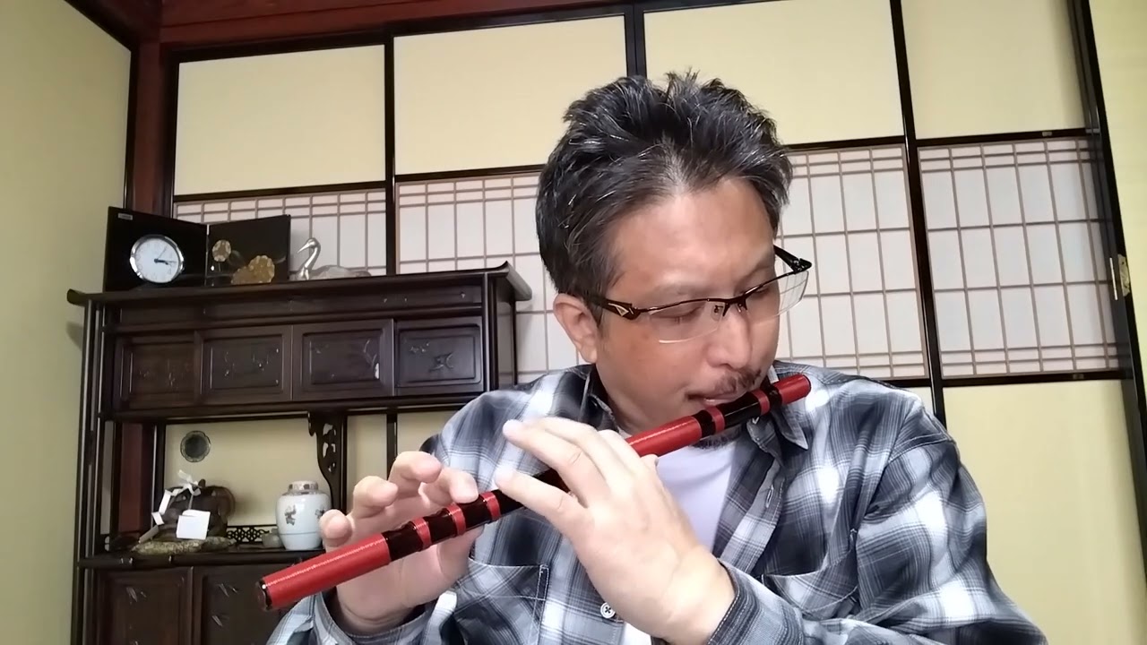 篠笛（神楽笛）演奏　唱歌「スキー」⛷️❆☃☃️⛄️❄️🎿
