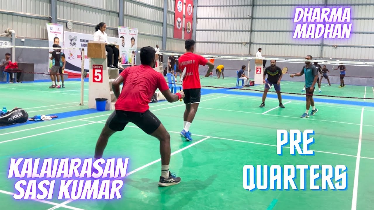 STATE RANKING || KALAIARASAN/SASIKUMAR vs DHARMA/MADHAN || Pre-QuarterFinal Men Doubles || 2023