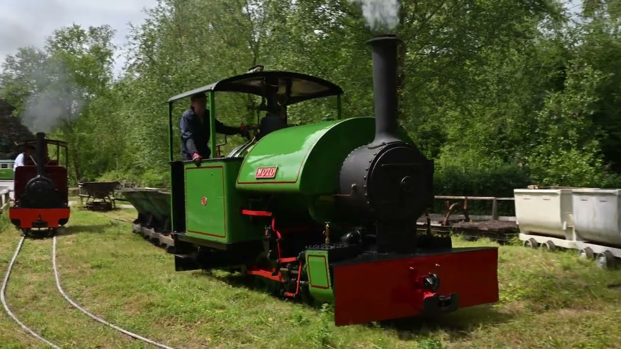 Narrow Gauge Steam locomotives in action at Amberley Museum