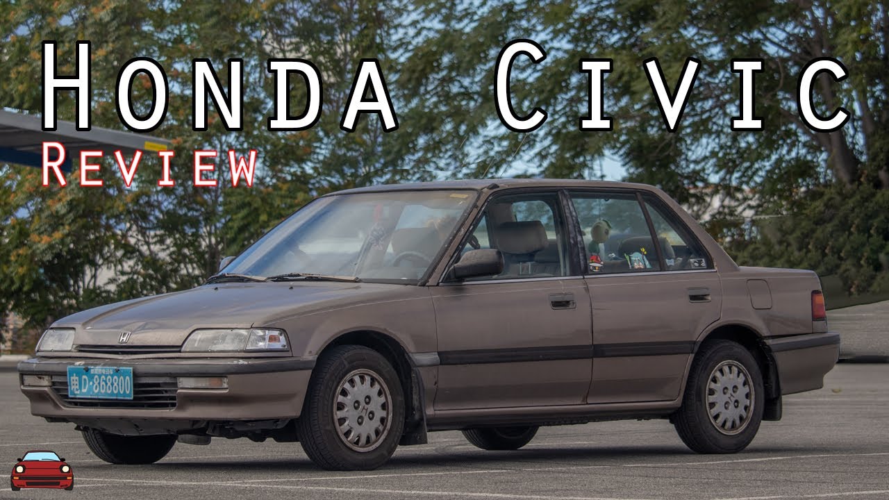 1991 Honda Civic LX Review - The 4the Generation Civic Sedan!