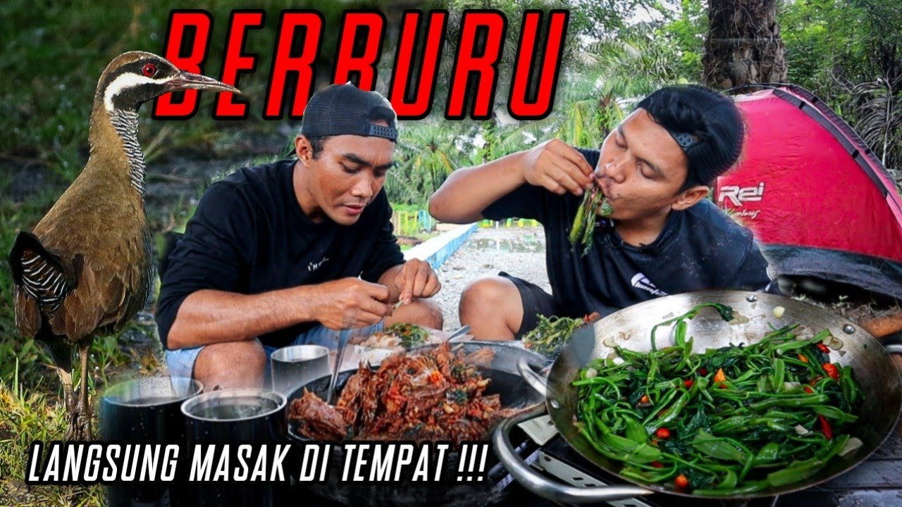 MAKNYUUUSSS‼️RUAK WERIS SAMBAL KEMANGI TUMIS KANGKUNG SUPER ENAK‼️BERBURU LANGSUNG MASAK DI TEMPAT‼️