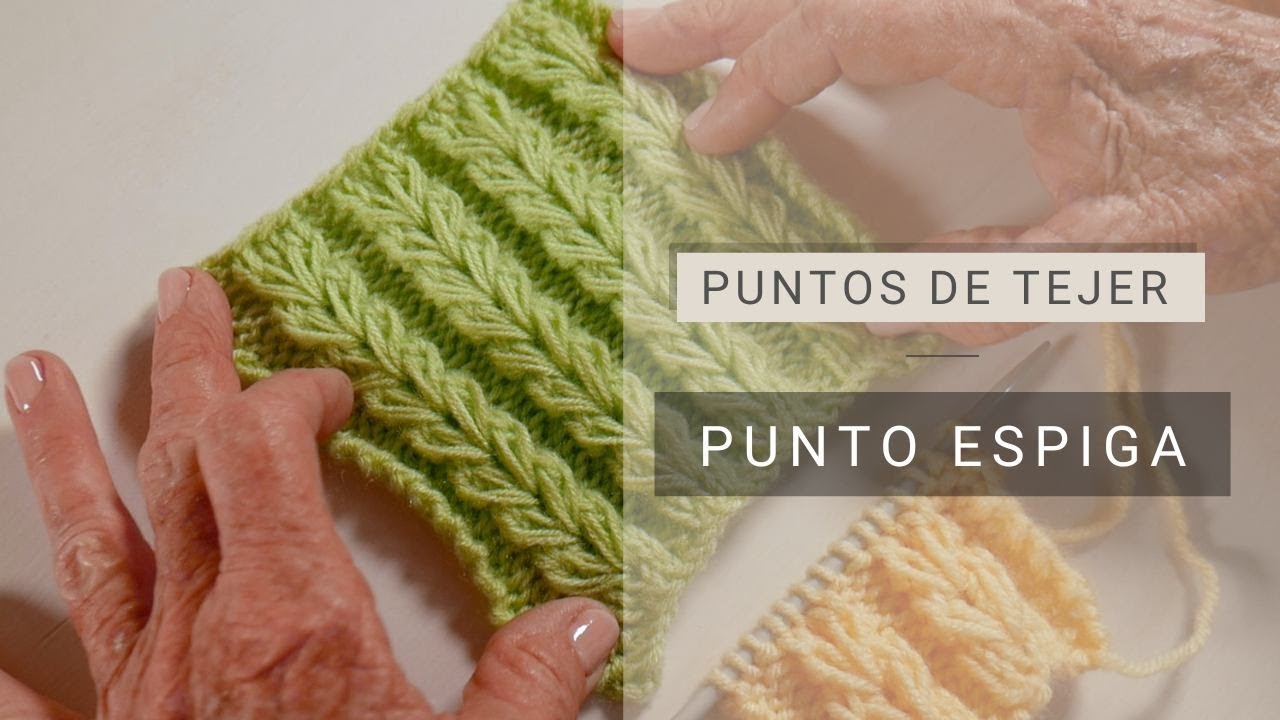 Tejer punto espiga a dos agujas 🧶 #tejerconlucila