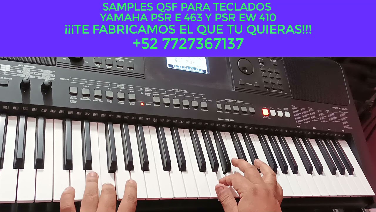 LOS MEJORES SAMPLES PARA PSR E463 Y EW410