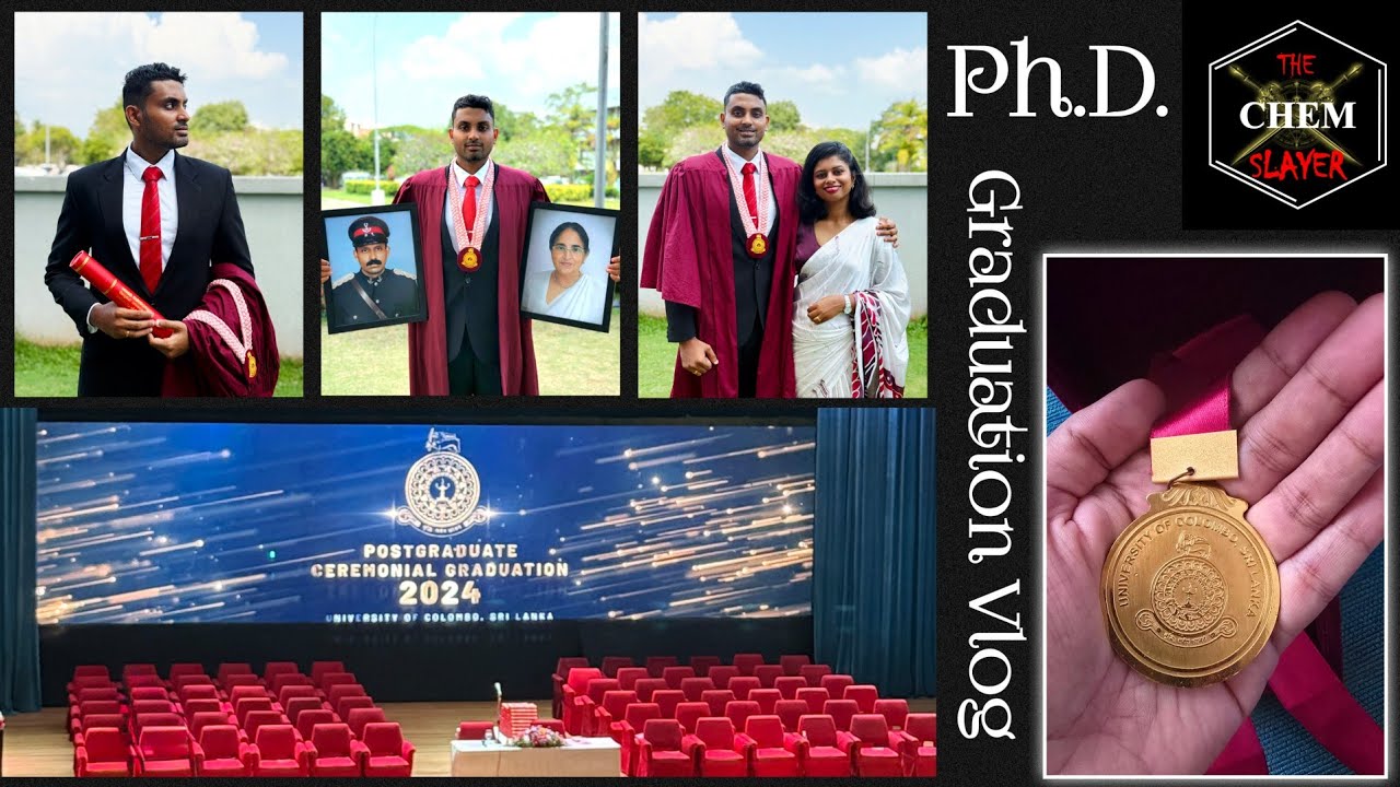 මගේ ජීවිතයේ ඉහළම ජයග්‍රහණය! | UOC Postgraduate Convocation 2024 | Ph.D. Graduation Vlog | Gold Medal