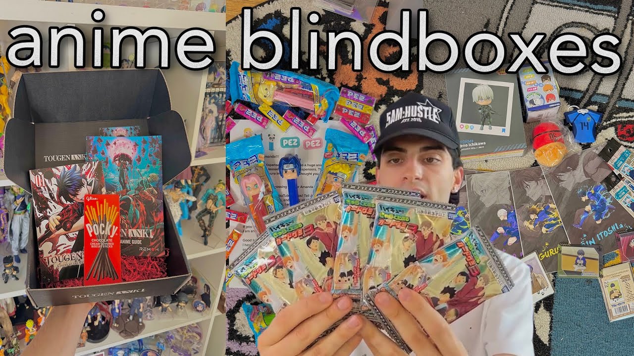opening anime blind boxes & po box packages