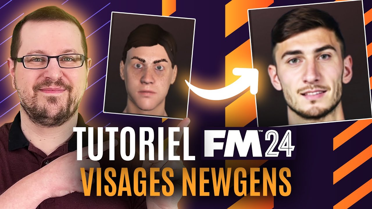 AJOUTER UN VISAGE AUX JOUEURS CRÉÉS SUR FM 24 (FACEPACK NEWGENS) - Tutoriel Football Manager 2024