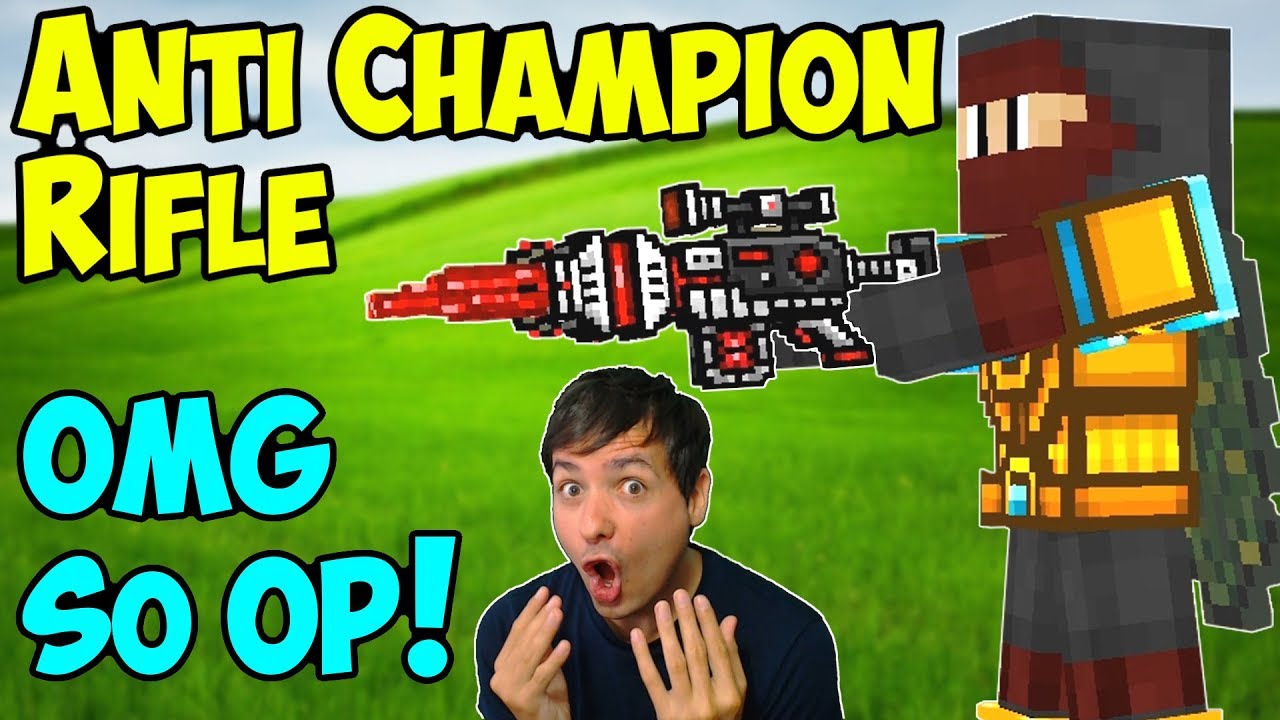 OMG Anti Champion Rifle OP! Pixel Gun 3D Gameplay Test PG3D