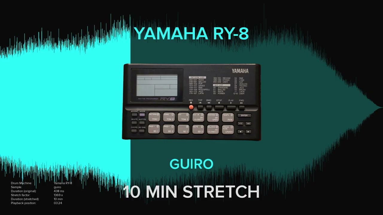 Yamaha RY-8 Guiro (10 MINUTES)