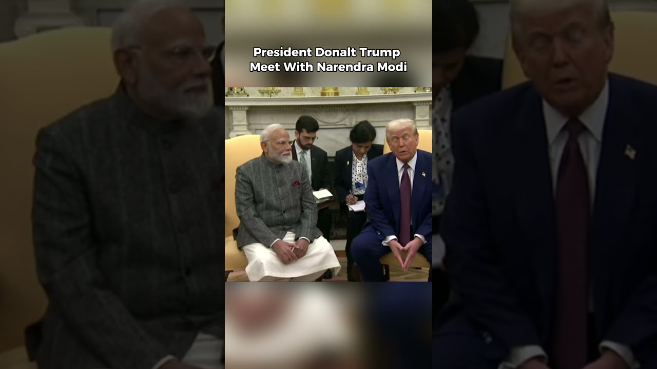 President Donalt Trump Meet With Narendra Modi 