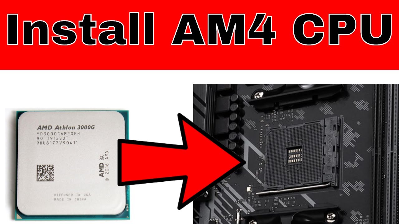 How To Install AMD AM4 CPU onto a motherboard. Basics