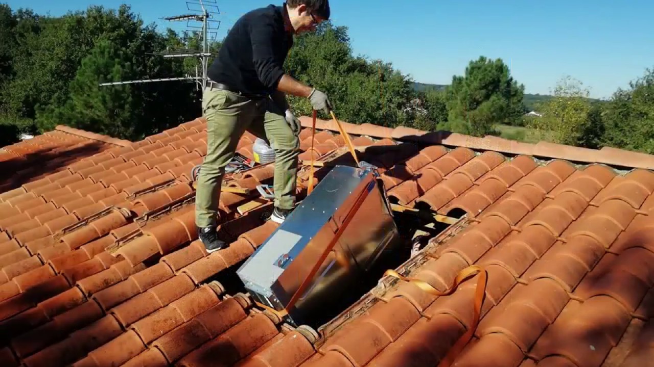 Montage d'une climatisation gainable