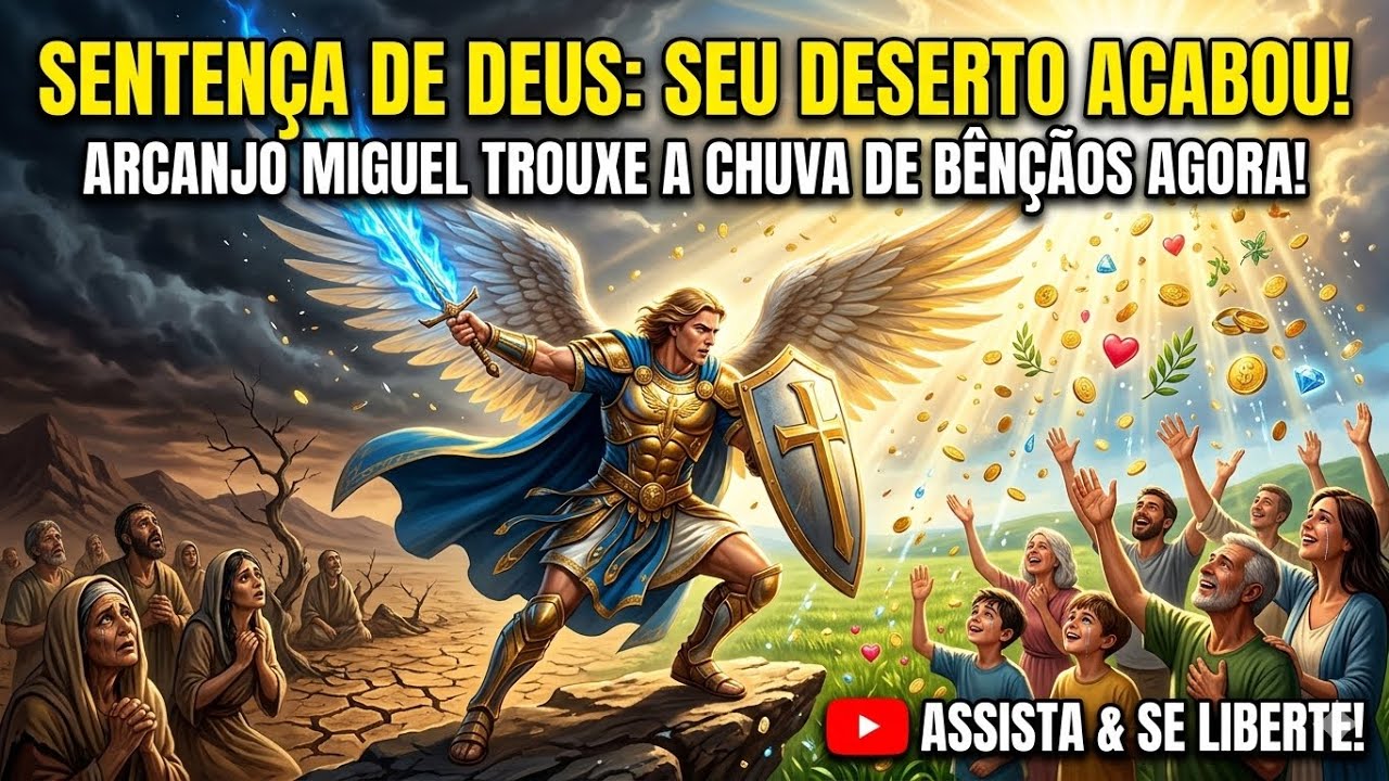 ❌ SENTENÇA DE DEUS: O Arcanjo Miguel declara o FIM DO SEU DESERTO e o início da chuva de bênçãos!