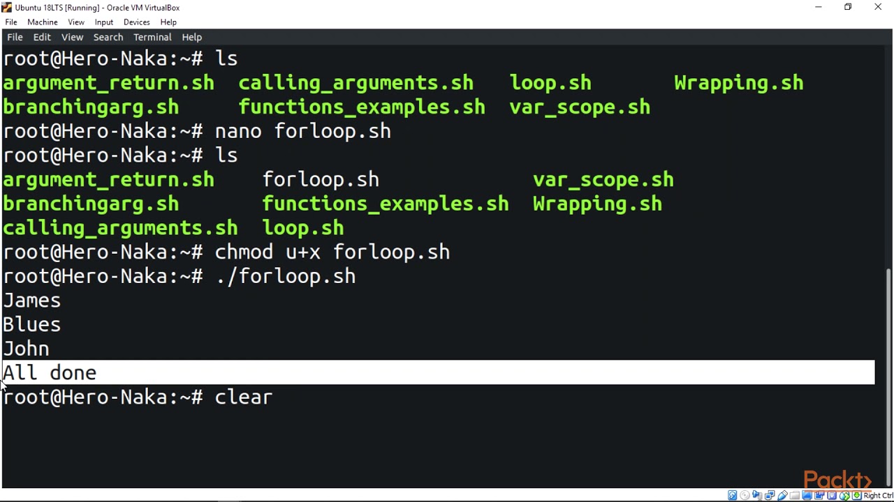 Linux Shell Scripting: Automating Command Line Tasks:  Loops – for and while Loops  | packtpub.com
