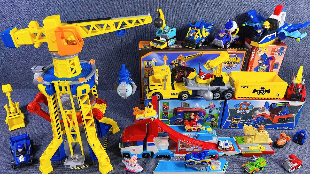 15 minutes of satisfying unboxing, cool Paw Patrol Rubble Bulldozer series ASMR | Review Toys