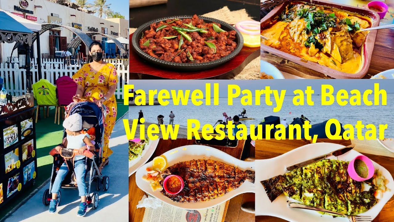 Farewell Party at Beach View Restaurant Qatar | Best Fish BBQ at Doha | N4 Fam by Nischitha