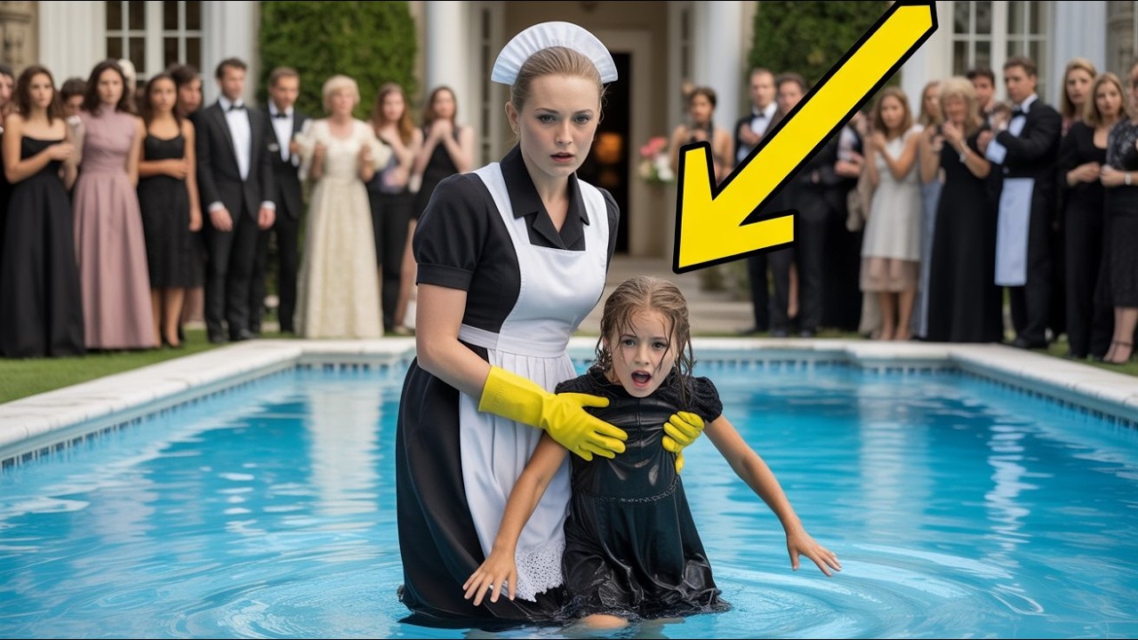 MILIONÁRIO VÊ  FILHA SE AFOGANDO  E SÓ A DIARISTA HUMILHADA PULA PRA SALVAR!