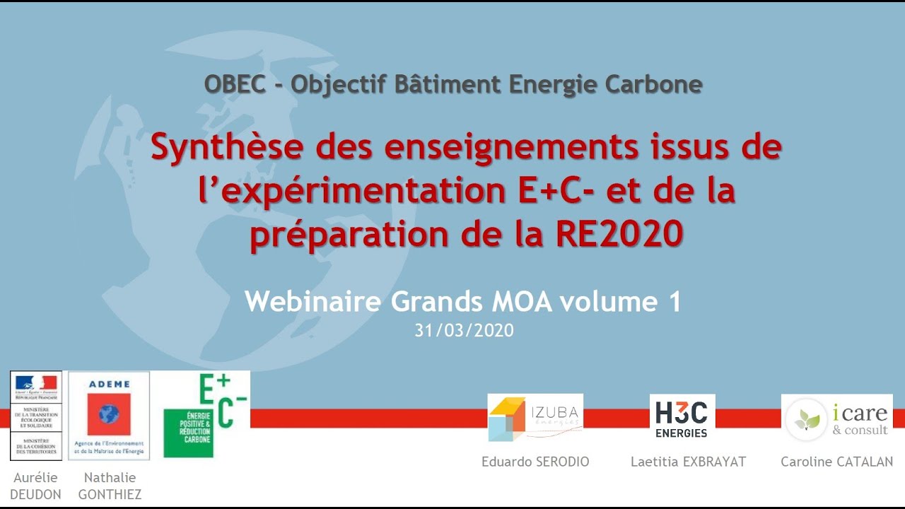 Webinaire E+C RE2020 Occitanie - Bases - 31 mars 2020