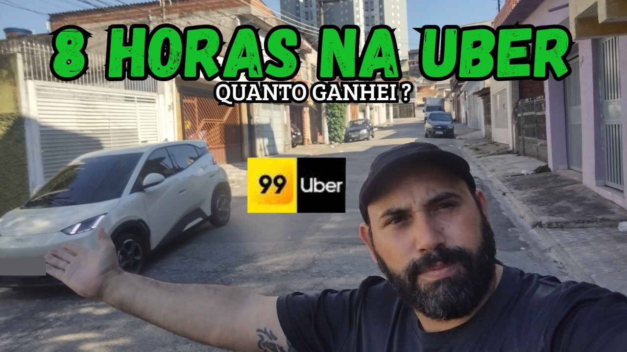 ✅ 8 HORAS NA UBER EM SÃO PAULO COM BYD DOLPHIM MINI