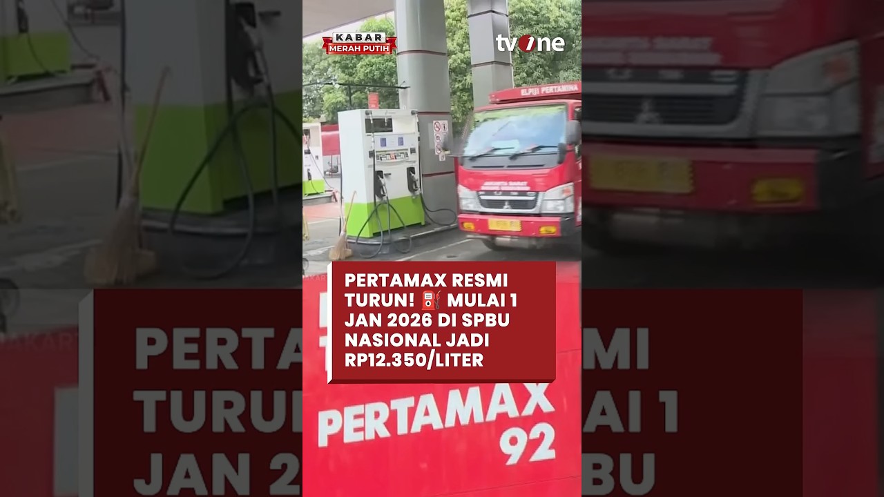 HARGA BBM TURUN! ⛽ Pertamina Resmi Pangkas Pertamax jadi Rp12.350/L  1 Jan 2026 | Kabar Merah Putih