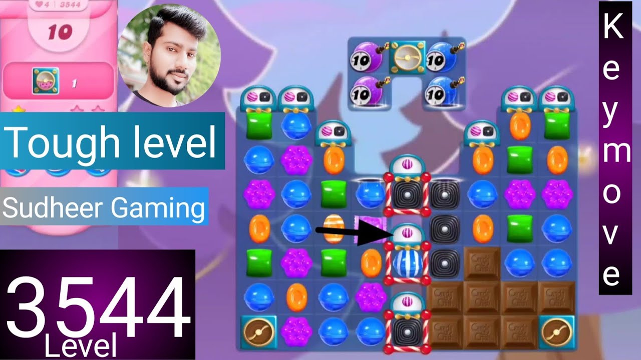 Candy crush saga level 3544 । No boosters । Tough level । Candy crush 3544 help । Sudheer Gaming