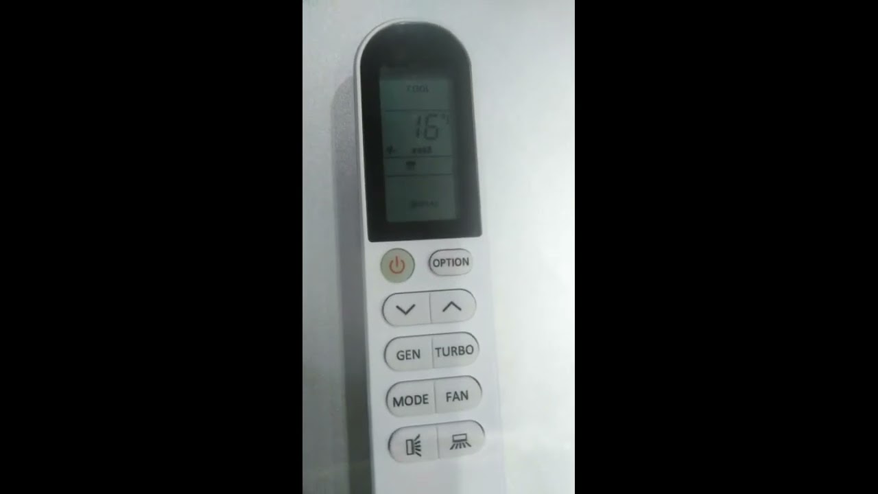 How to setting generator mode in remote TCL PEL ENVIRO dc inverter ac