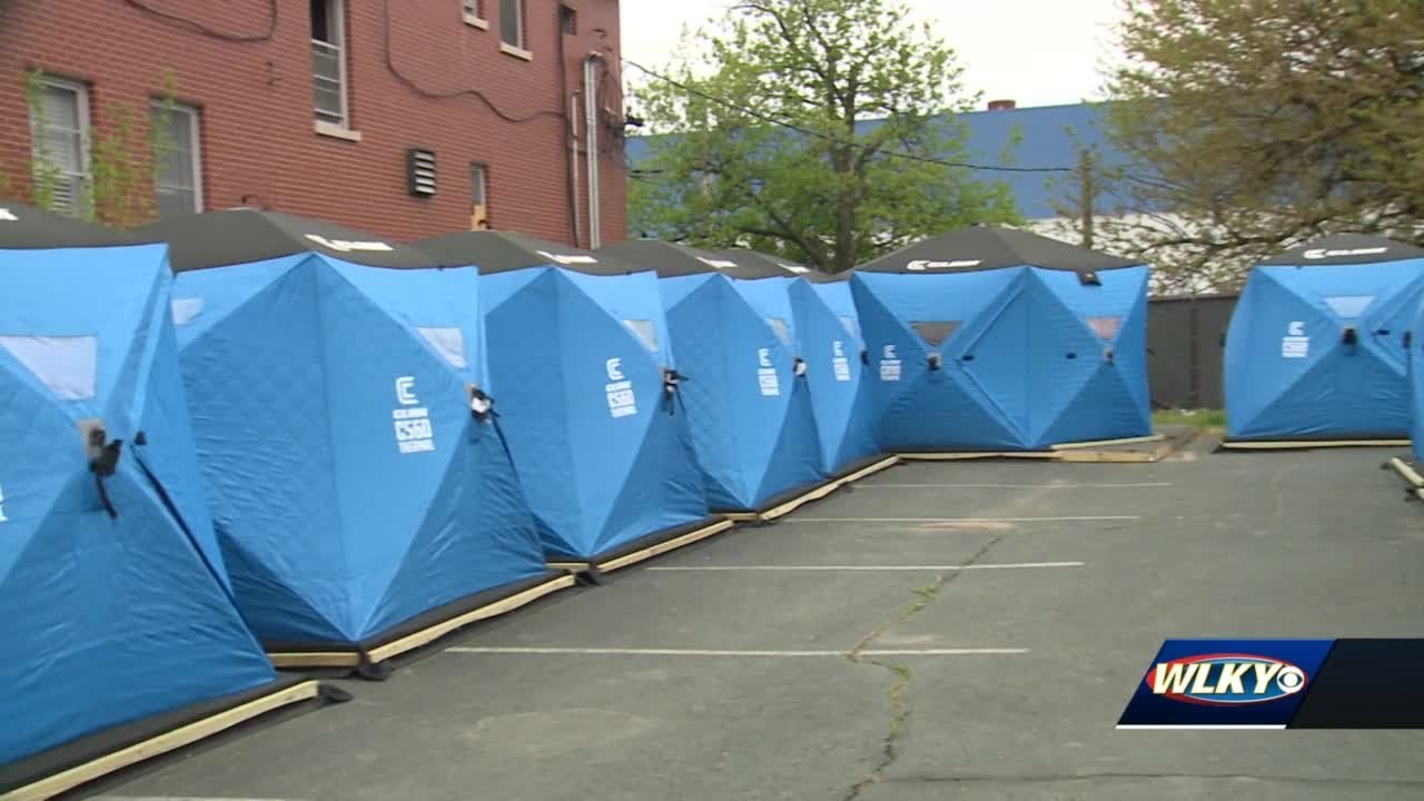 Louisville's 'safe outdoor space' for homeless people is ready for residents