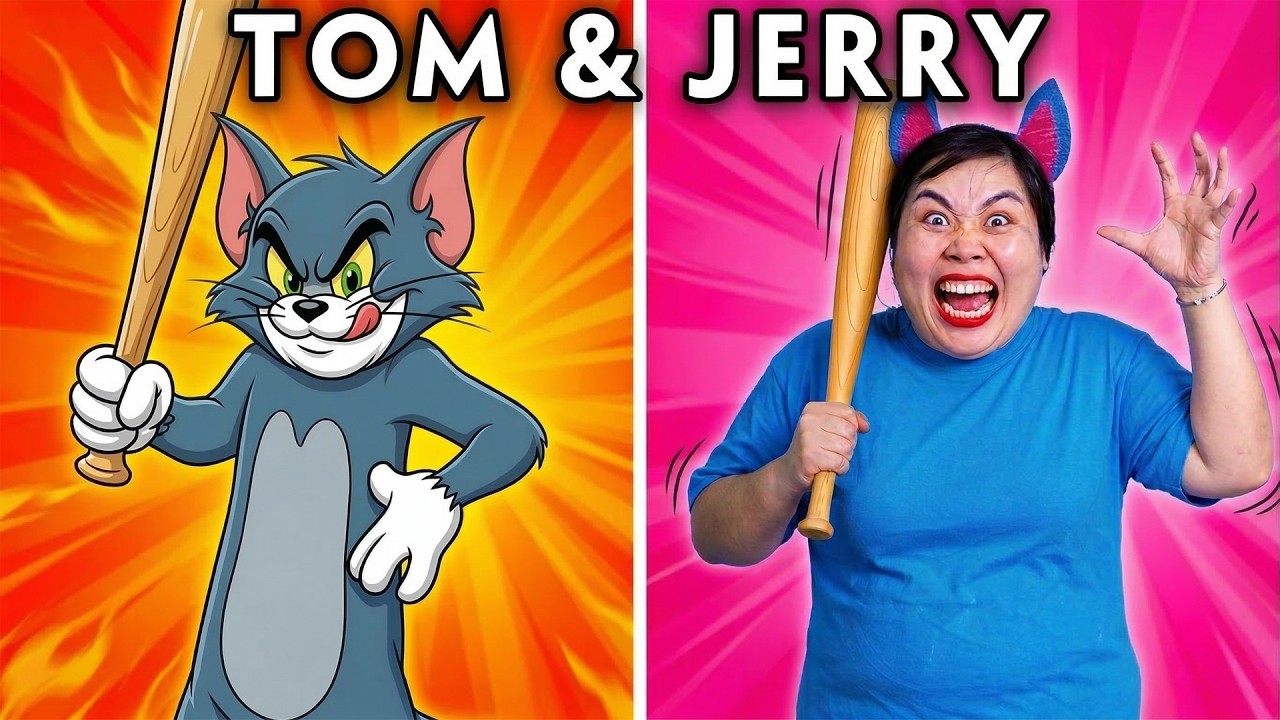 Top 4 Funniest Cartoons - Tom & Jerry, Lamput, Zig and Sharko, Om Nom | WOA Parody