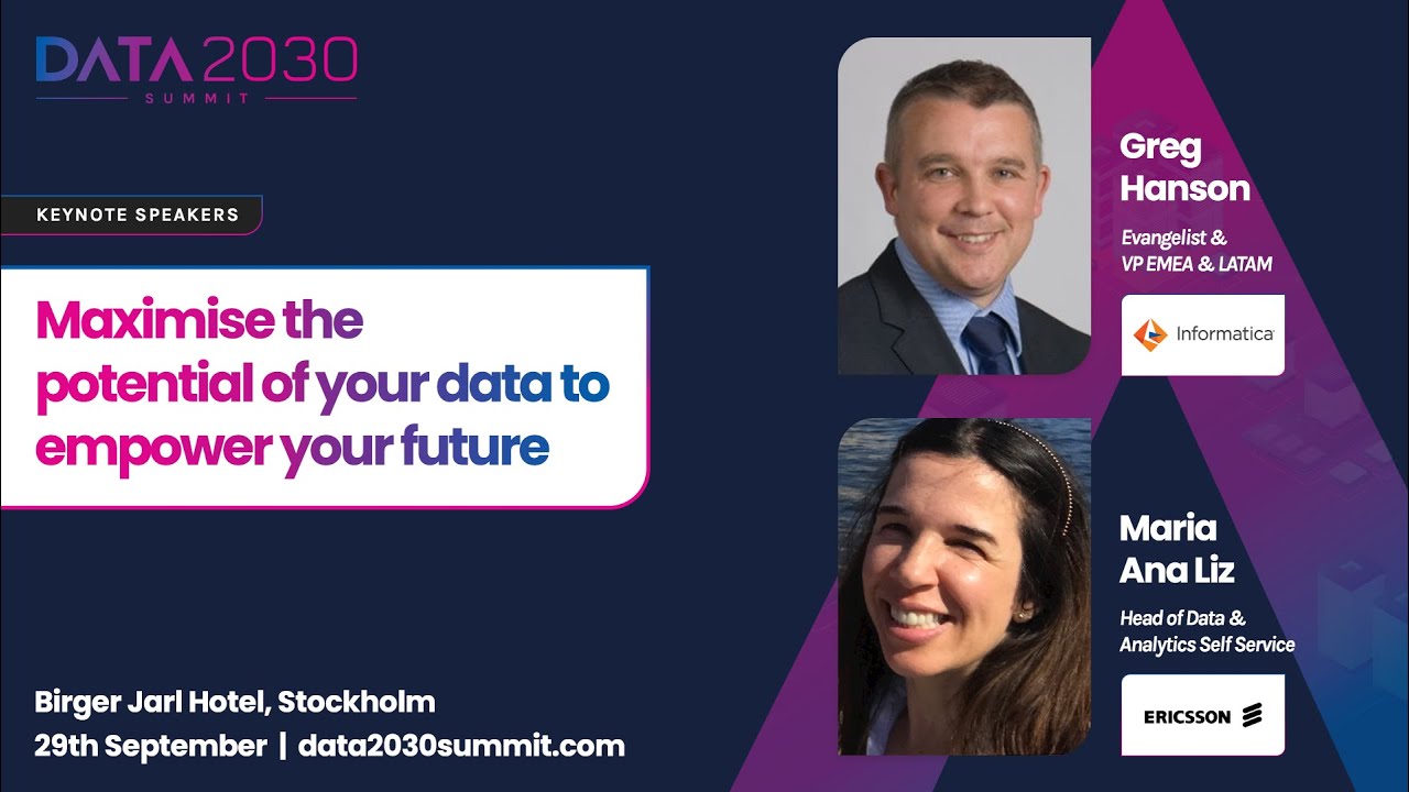 Maximise the potential of your data to empower your future – Greg Hanson & Maria Ana Liz