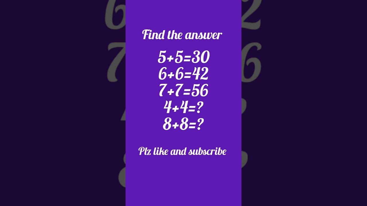 dhanya'sworld is live!#maths Riddle #maths game
