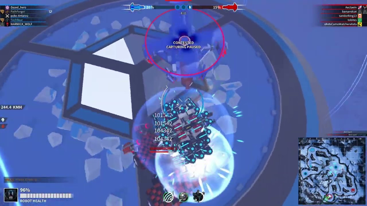 Robocraft Gameplay - PathForger's T4 Underbyte in BA (Battle Arena)