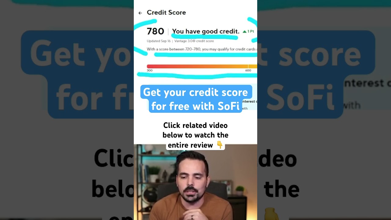 Free Credit Score with SoFi Money #creditscore #creditrepair