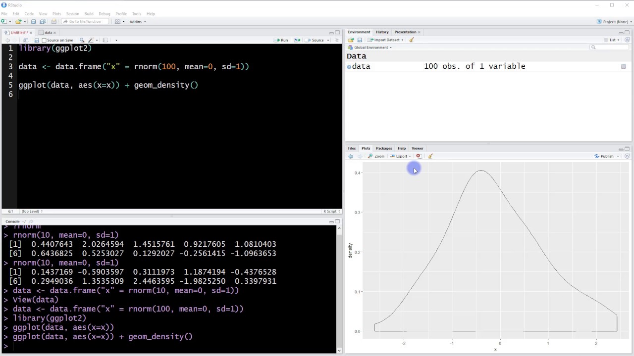 R Tutorial - 014 - How to create density plots with ggplot2