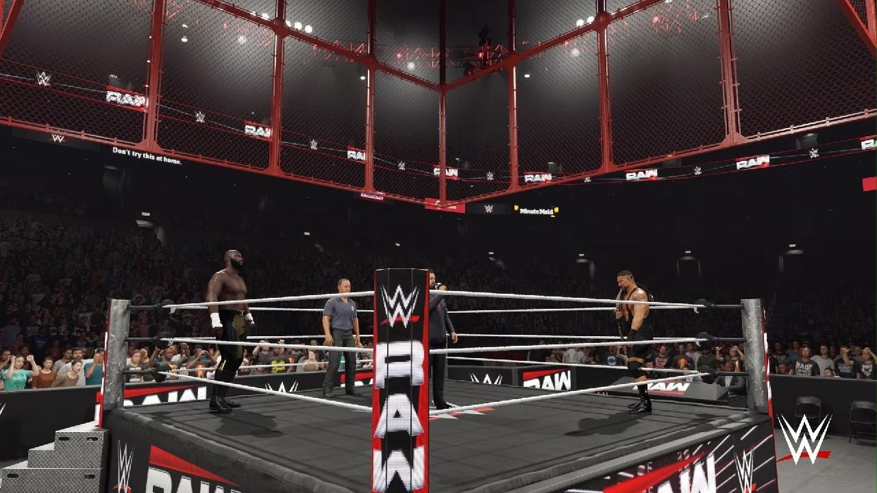 WWE 2K25 Superstar Mode ft Omos Part 27 Rematch clause inside Hell in a Cell