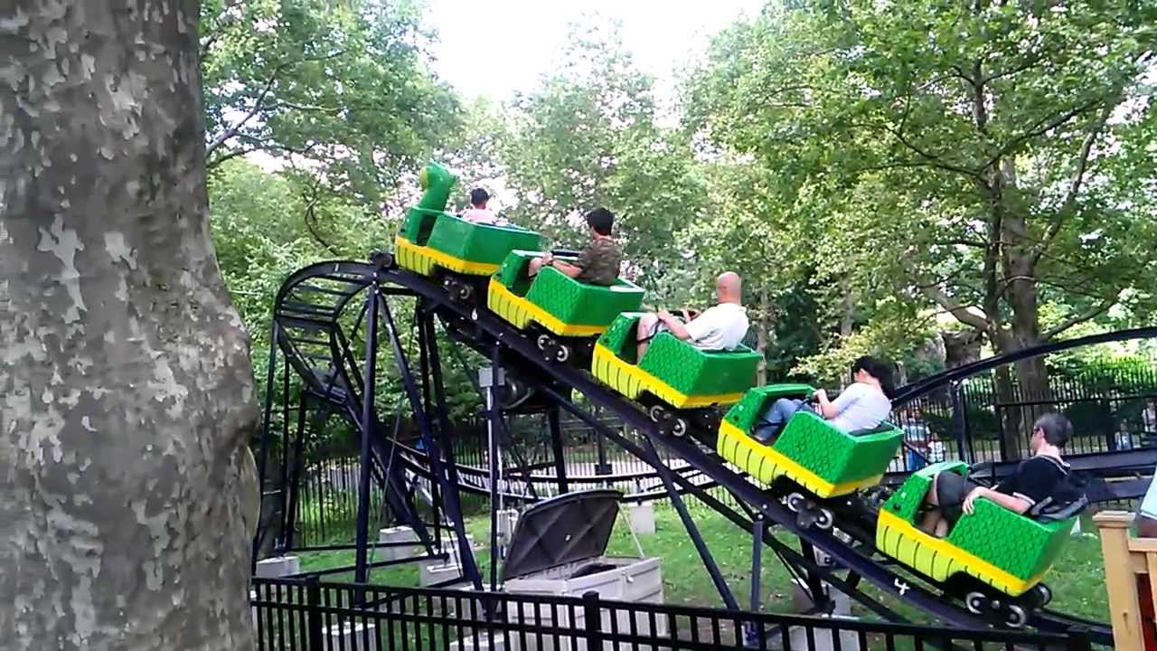 World's smallest roller coaster located in Queens New York City Flushing Meadows Corona Park