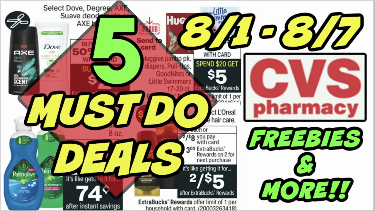 5 MUST DO CVS DEALS (8/1 - 8/7) | FREEBIES & MORE!