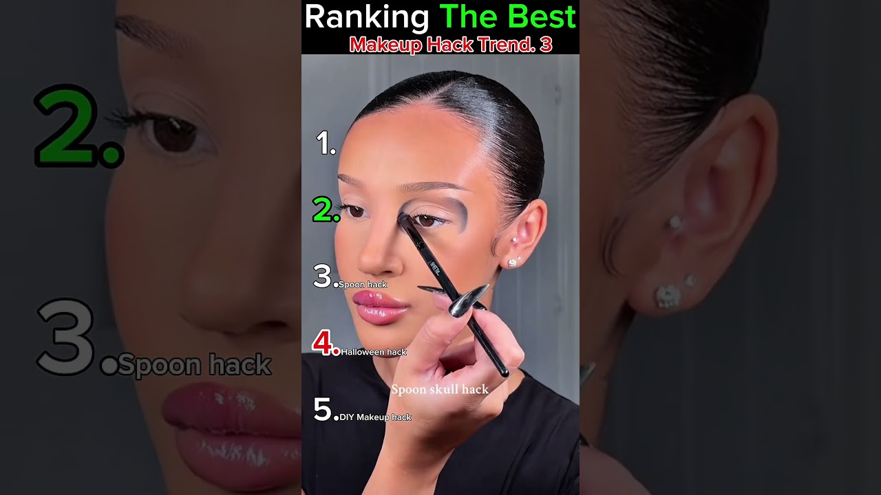 Ranking The Best Makeup Hack Trend. 3 #ranking #viralvideo #shortsfeed