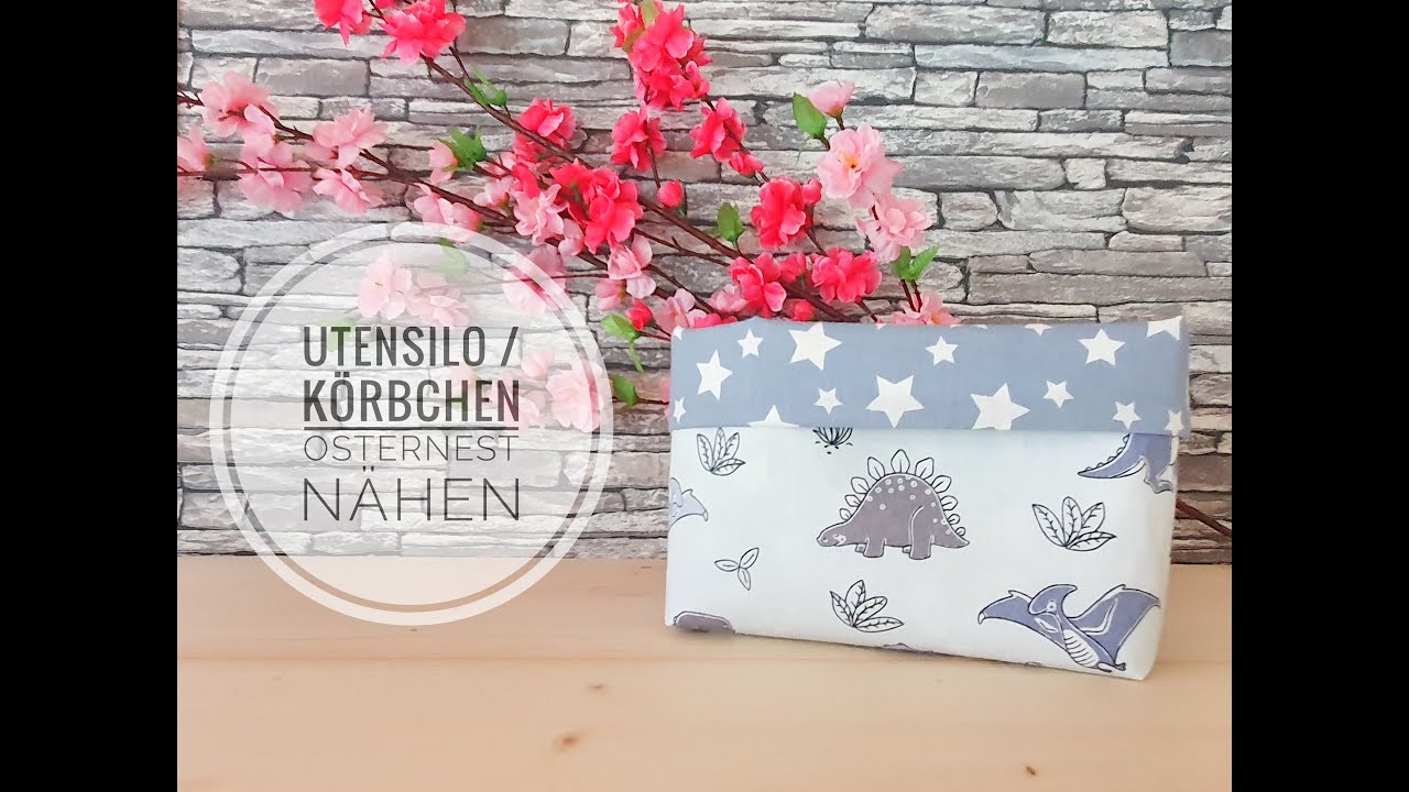 K&ouml;rbchen, Utensilo, Stoffk&ouml;rbchen n&auml;hen DIY N&auml;hanleitung