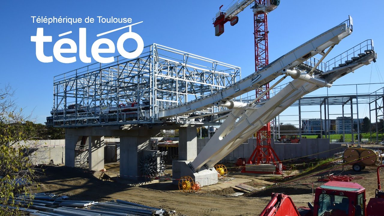 Construction Téléphérique Téléo Toulouse Novembre