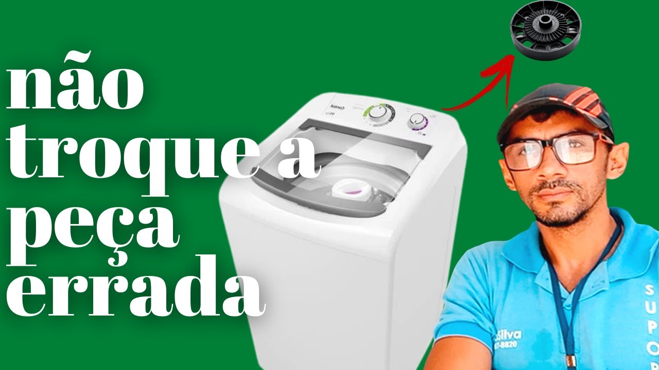 MINHA MÁQUINA DE LAVAR NAO ESTÁ GIRANDO O AGITADOR, NAO LAVA, NAO BATE? PASSONA PASSO.